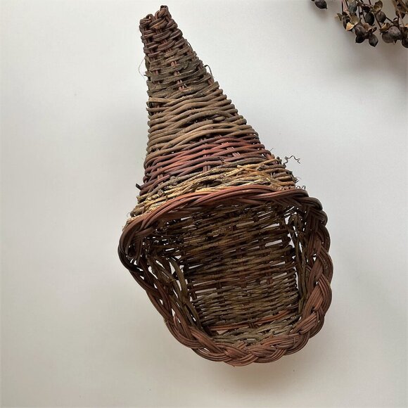 CORNUCOPIA BASKET FALL DÉCOR DIY LIKE NEW - Picture 8 of 14